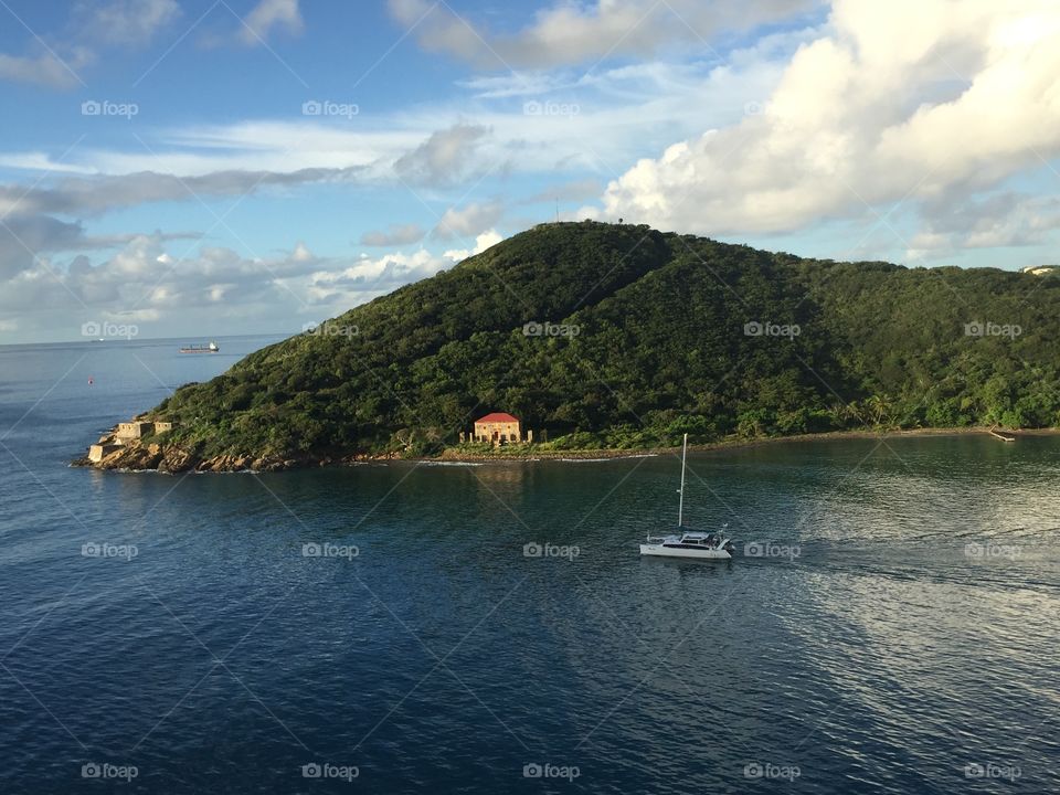 US Virgin Island coastline 