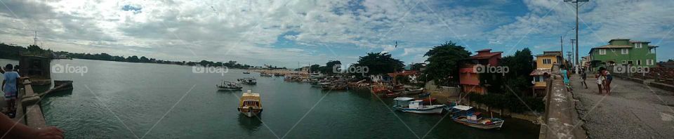 River and beach together. Good Vibes. Brazilian places.