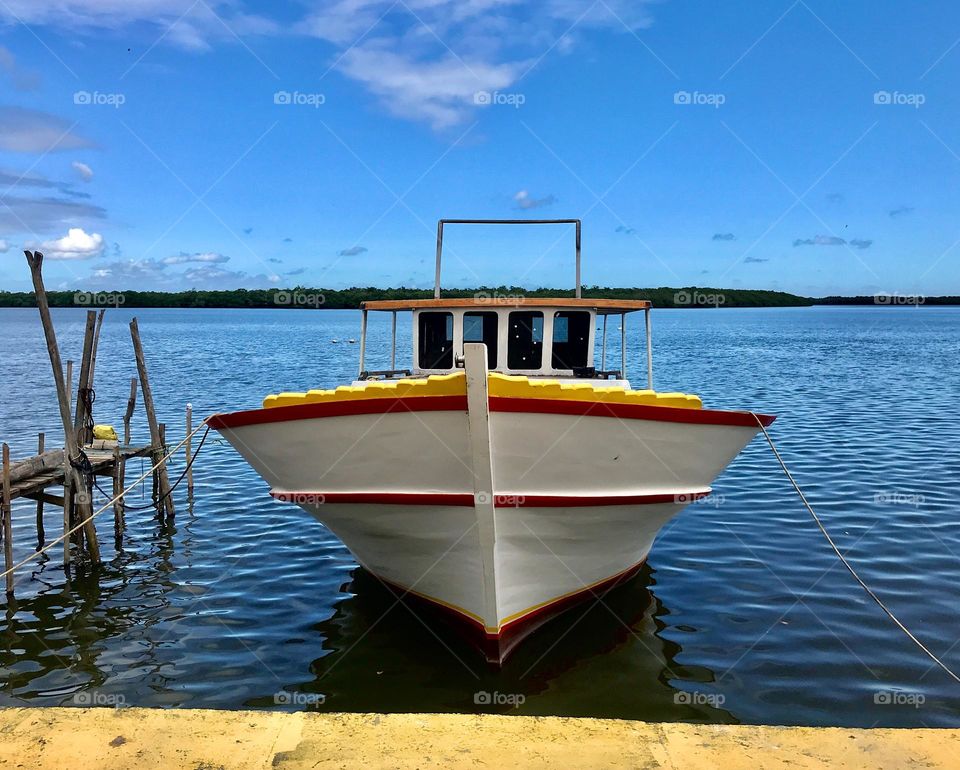 fishing boat moored at the pier