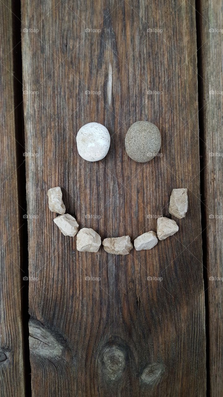 smiling rocks face