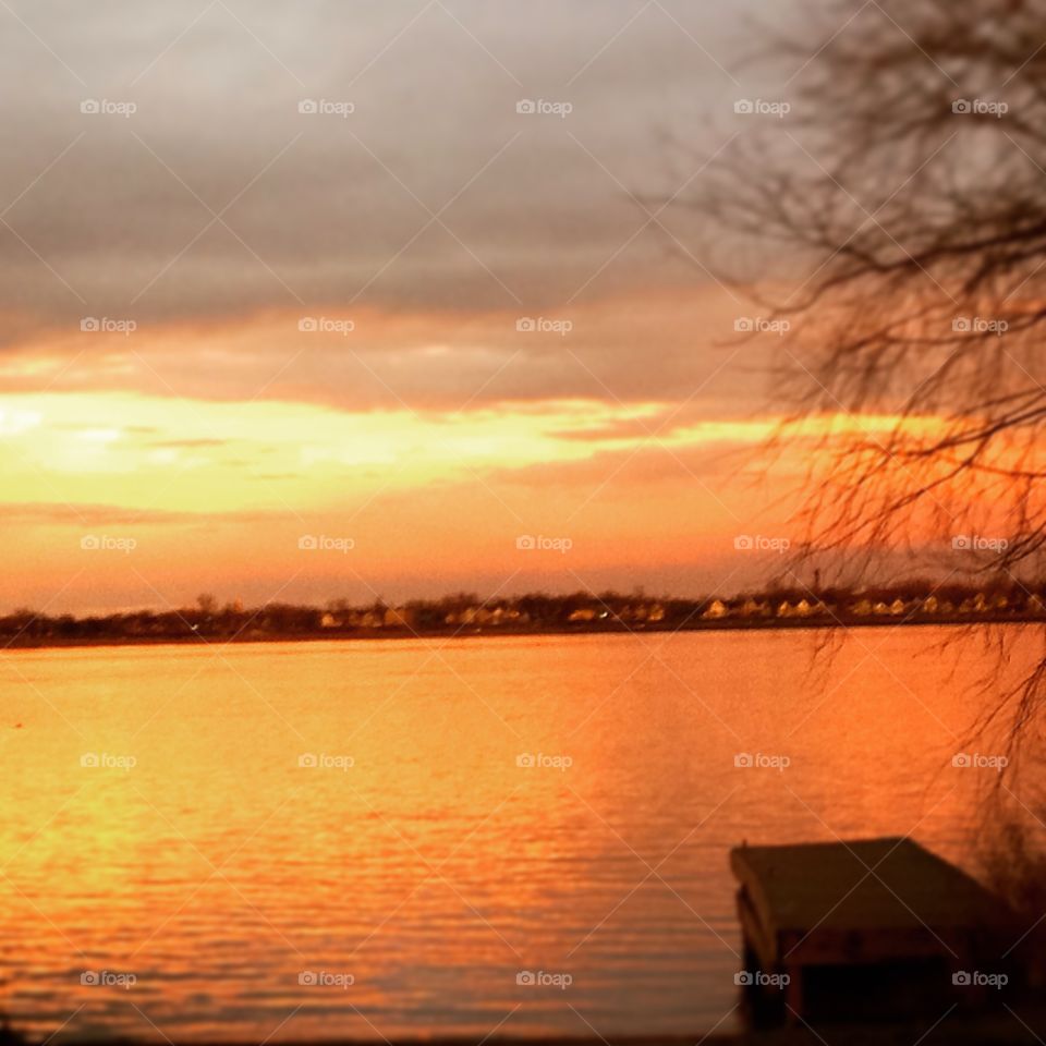 End of the day. Sitting on the dock of the bay.