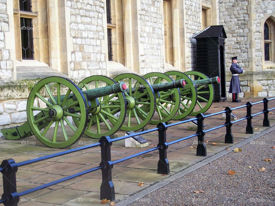 Cannons in a row