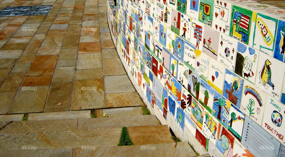 oklahoma city oklahoma memorial tiles attack by refocusphoto