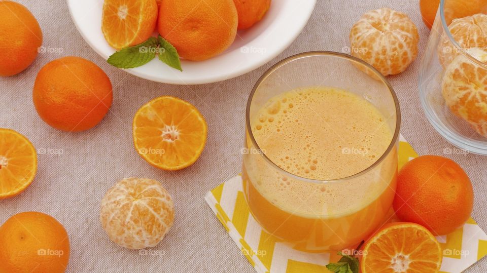 Fresh orange juice