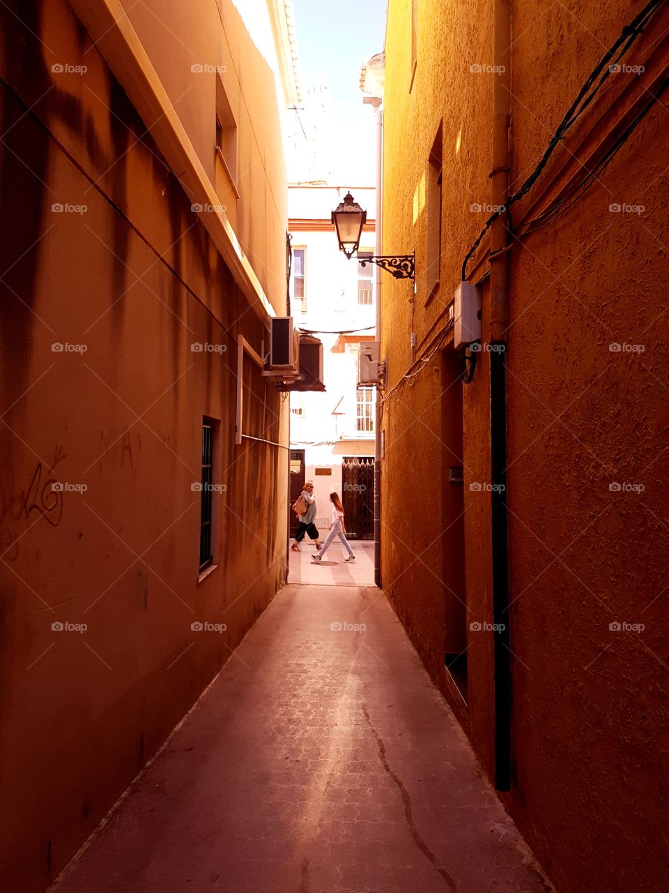 Tiny streets in Denia, Spain