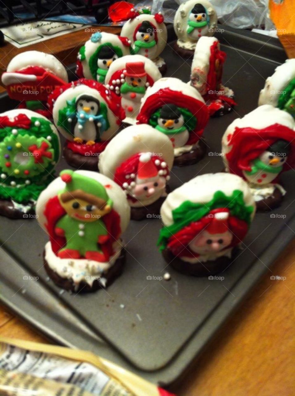 Snow globe cookies