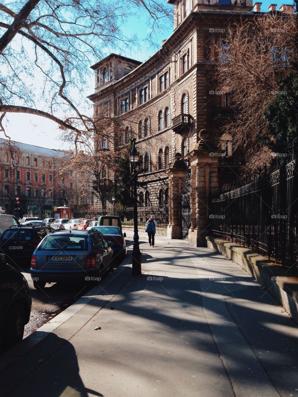 Street view in Budapest 