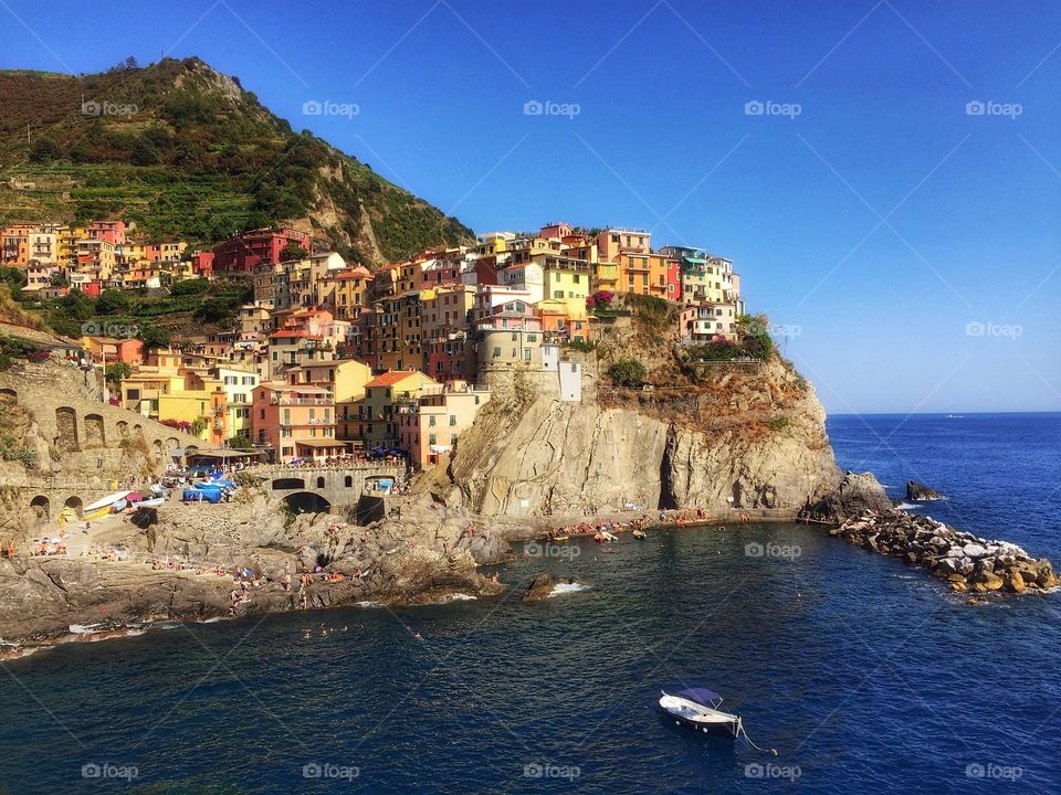 Village on a cliff