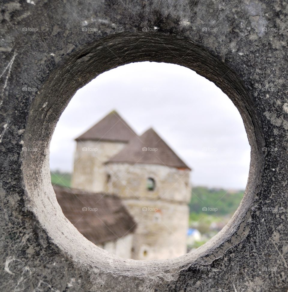 old castle view in Ukraine