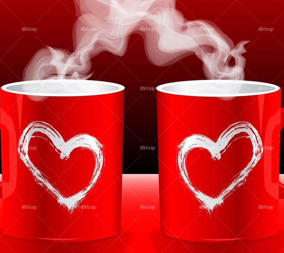 Symbol, Heart, Cup, Love, Hot