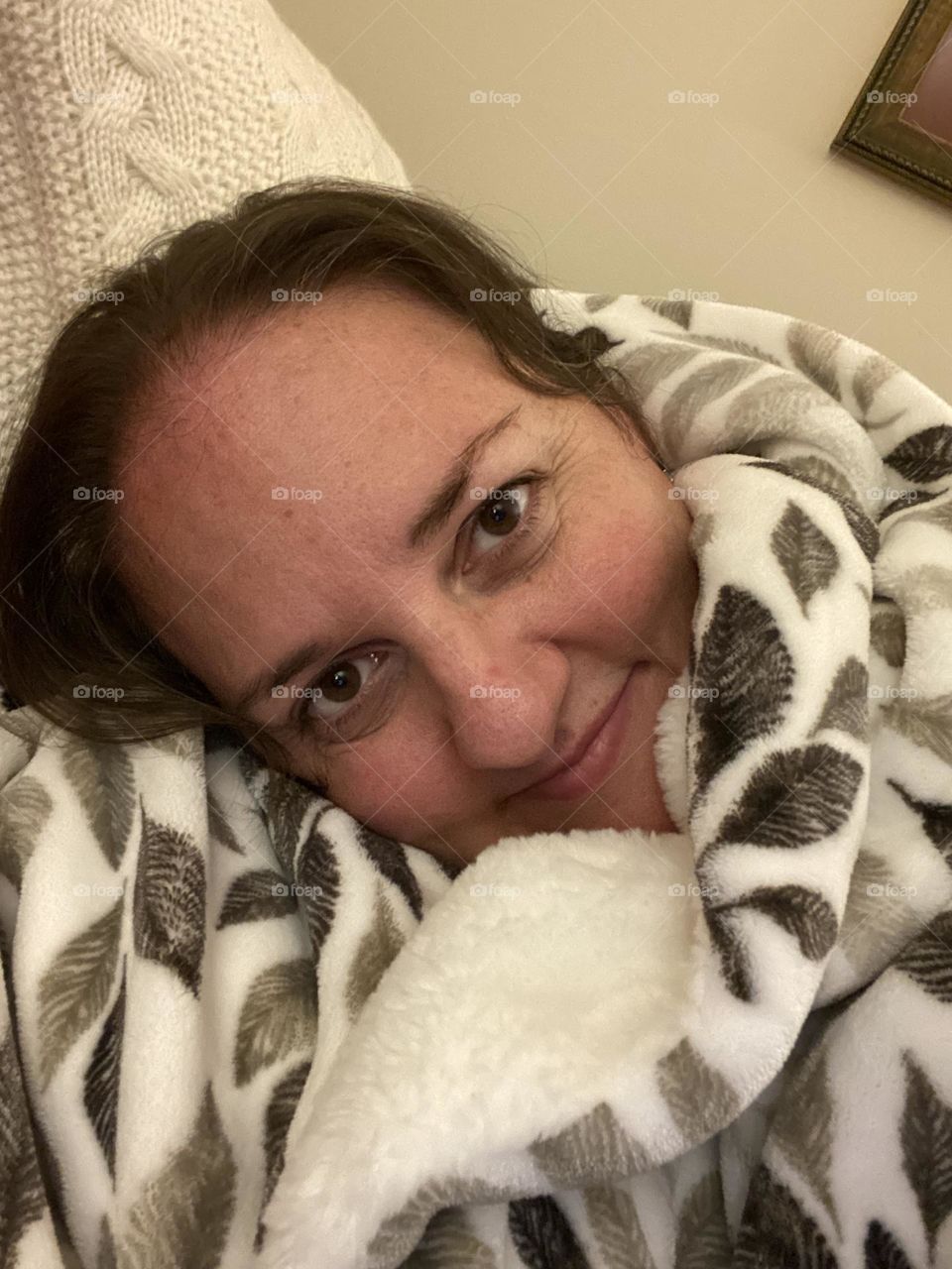 Cozy in bed is my favorite place