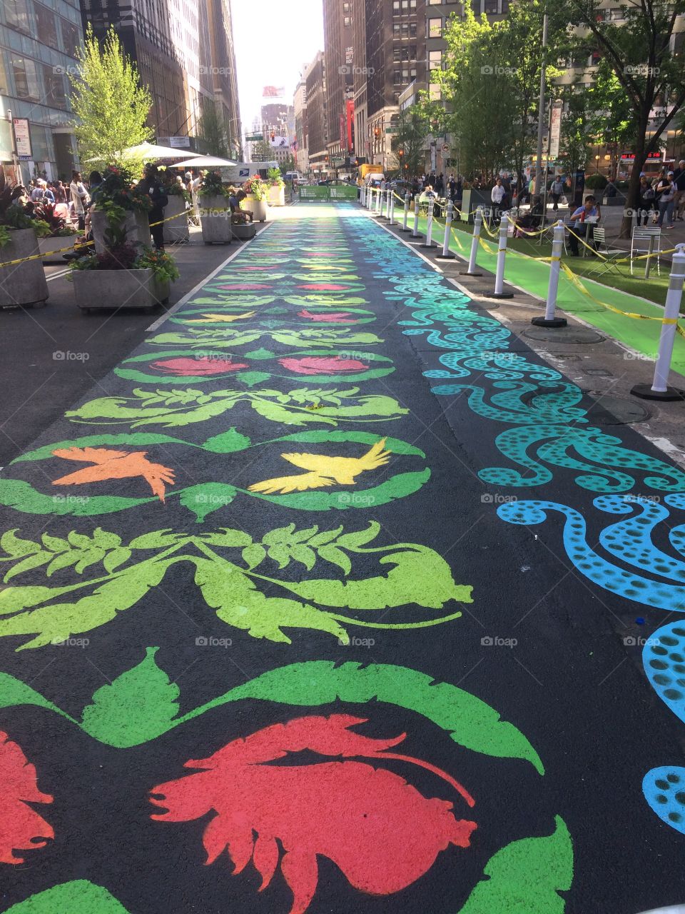Magical Times Square Carpet