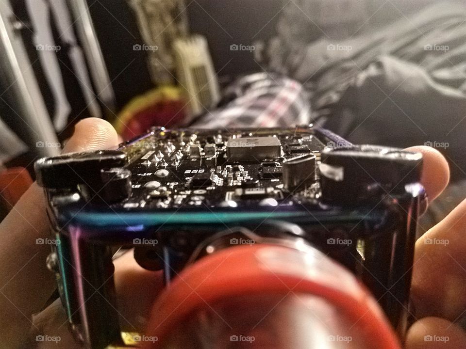 the cool looking back PCB of my vape close up view