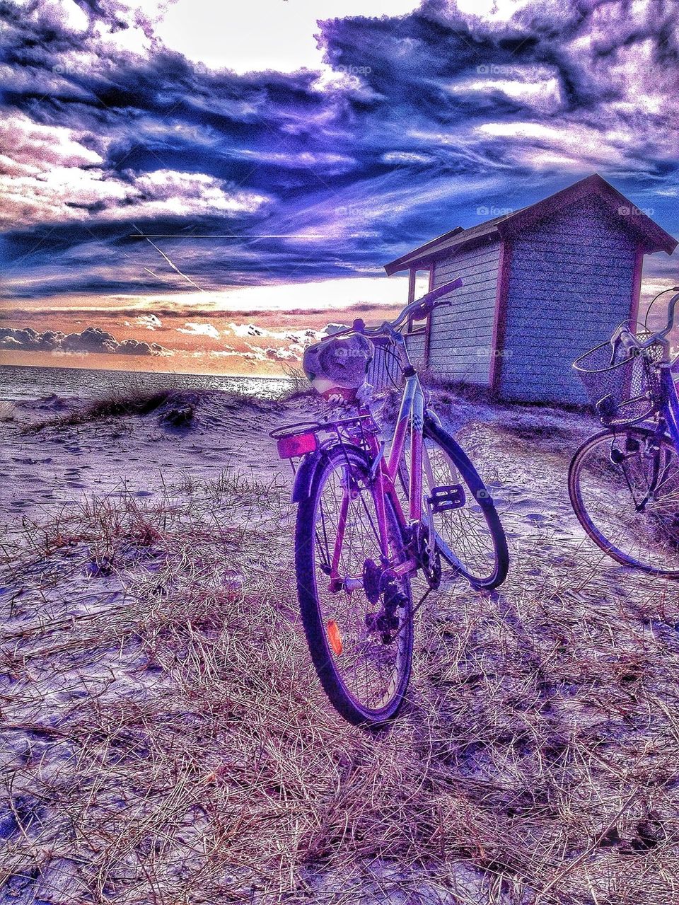 Bikes at sea