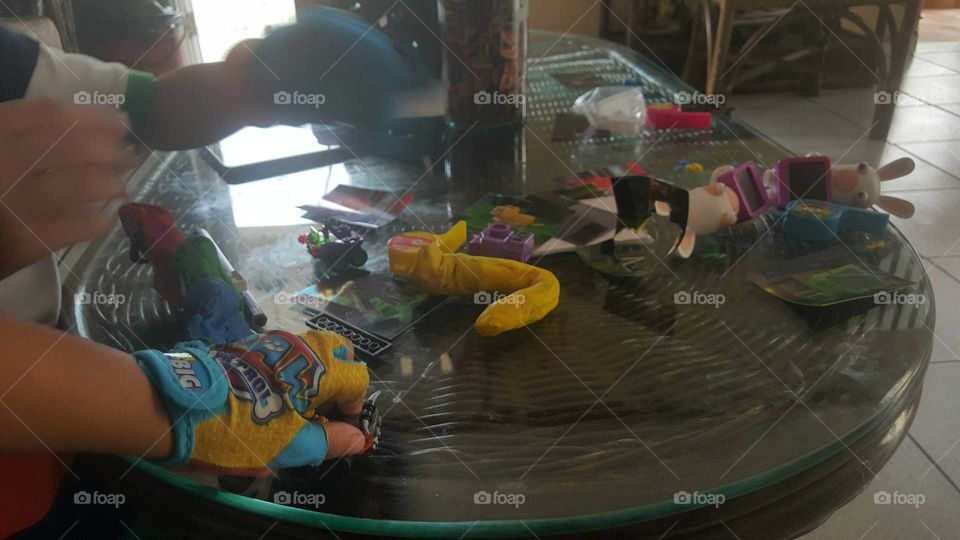 Fun at grandma's home