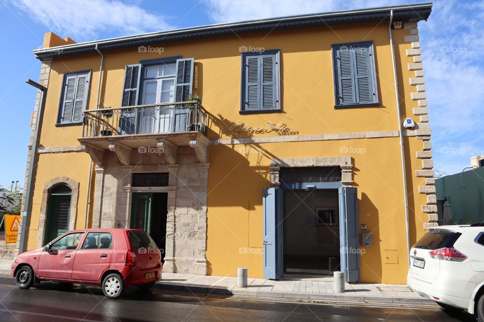 Yellow house Paphos Cyprus