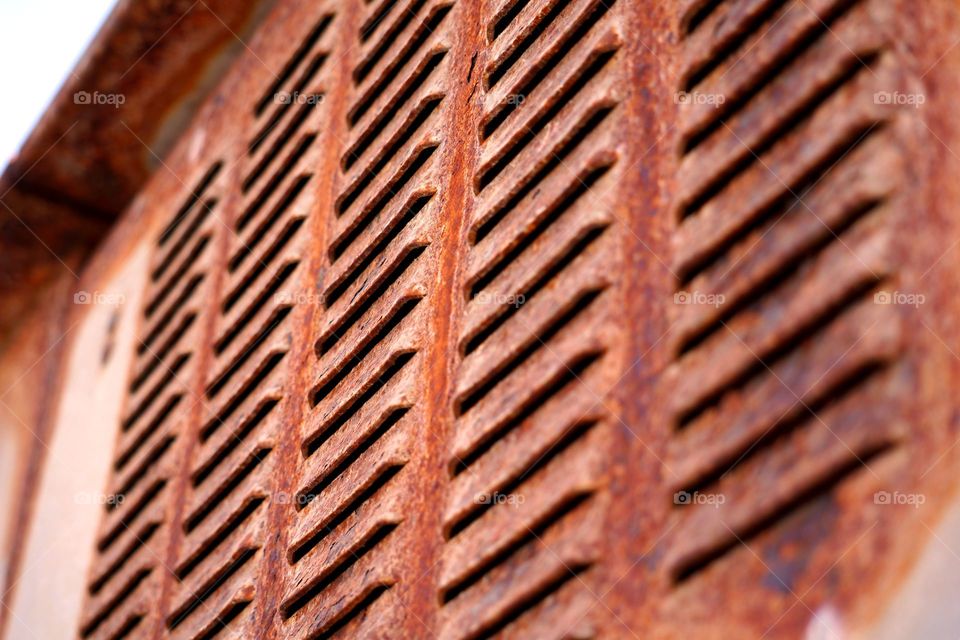Rusted Wall Grate