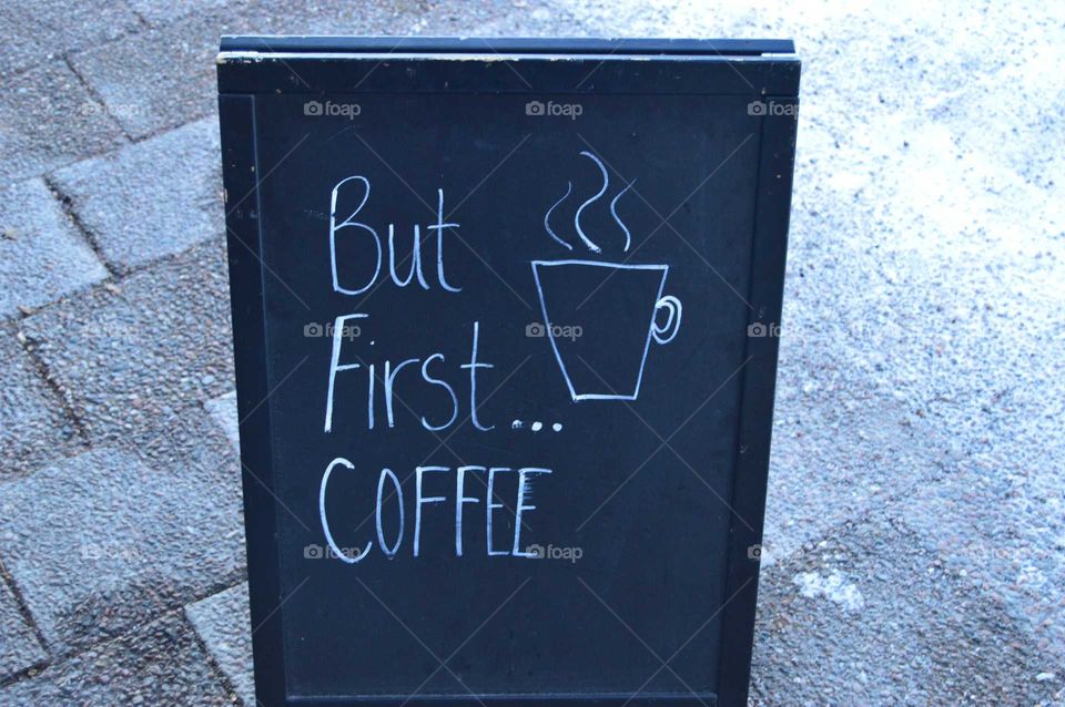 Coffee first