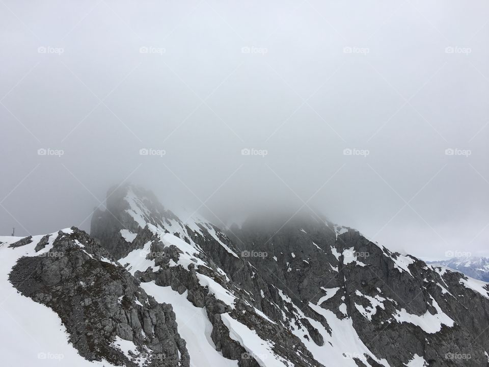 Fog in mountains 