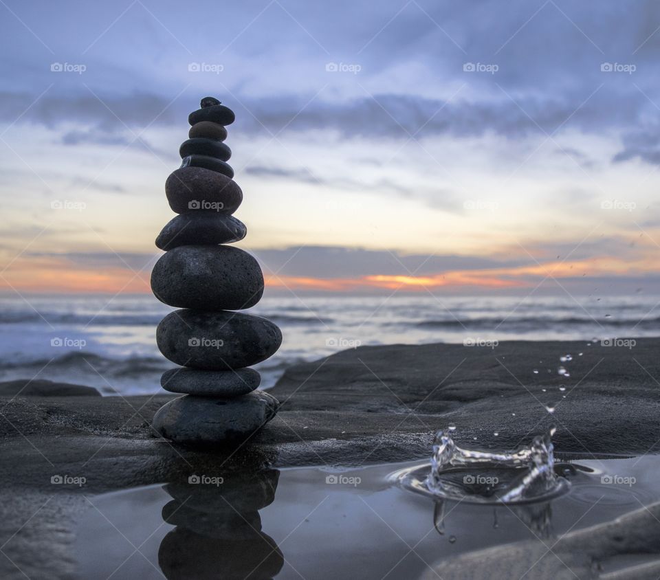 Stability, Balance, Zen, Meditation, Sea