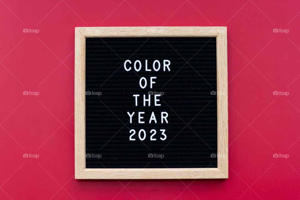 Trendy color of 2023 year viva magenta 