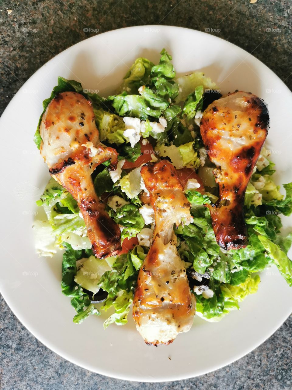 Delicious Greek Style Chicken and Salad