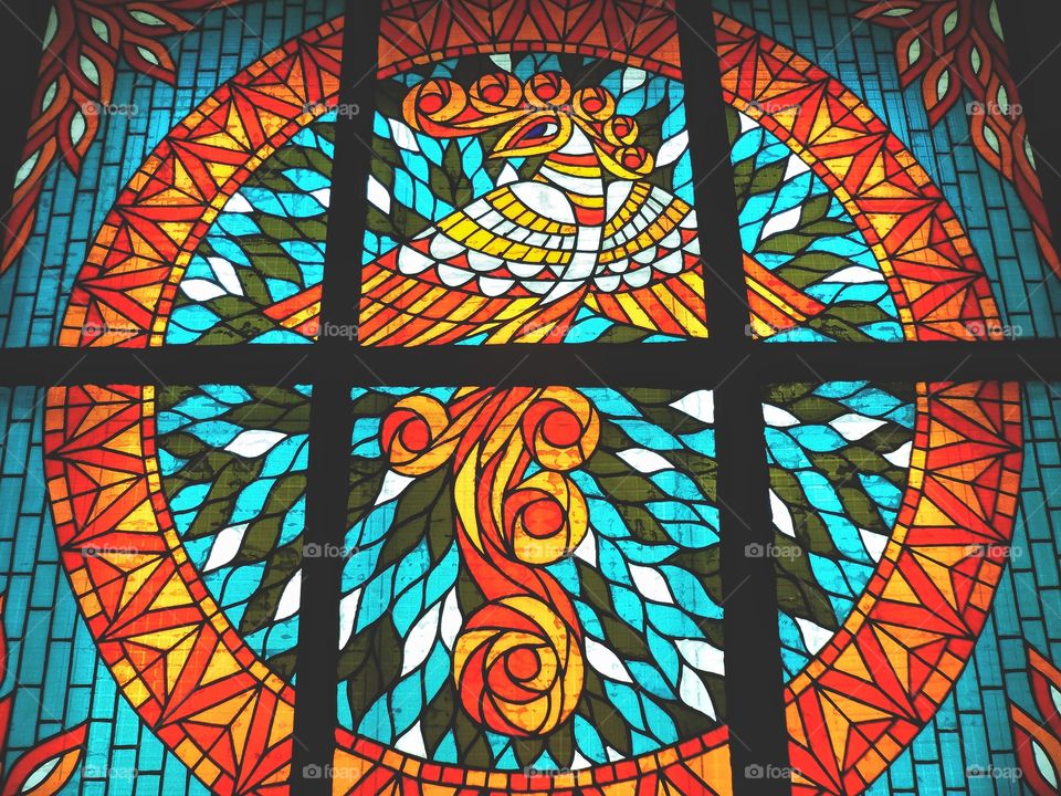 colored stained glass