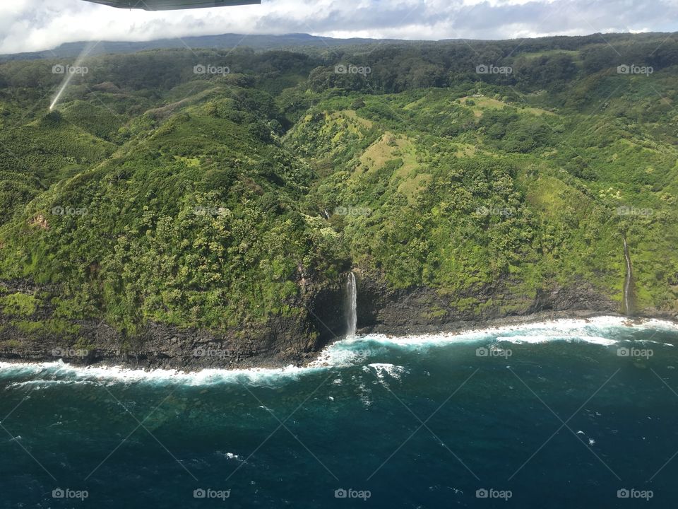 Waterfall on the cliff down under