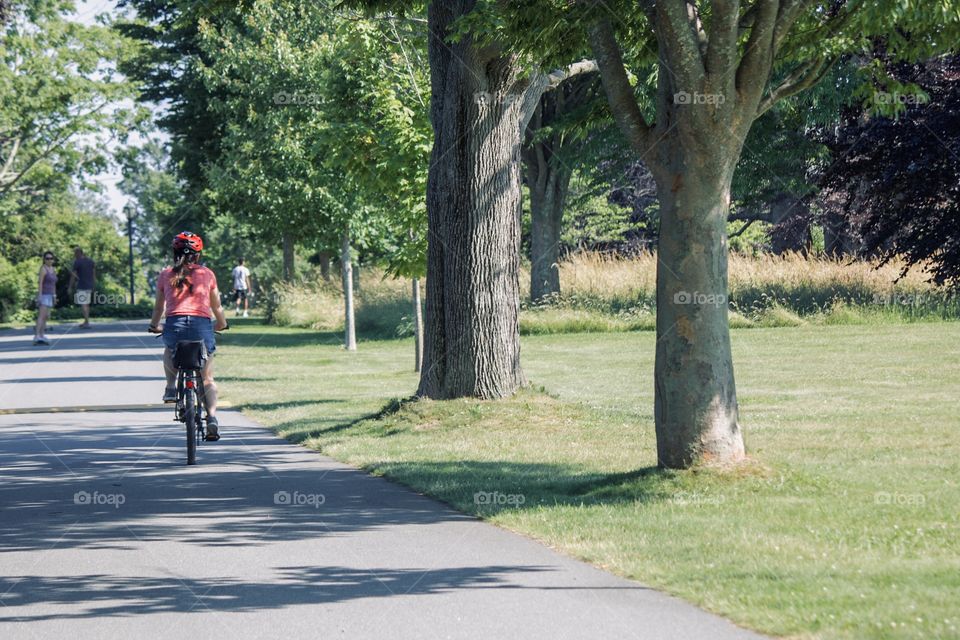 Child on bike