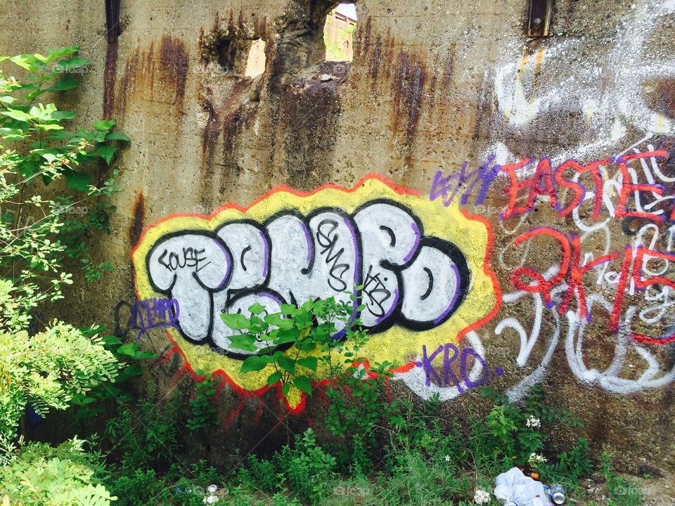 Graffiti, Wall, Spray, Color, Vandalism