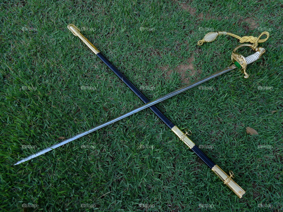 Sword on the grass