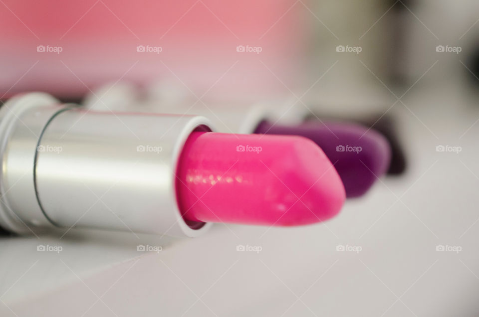 Pink lipstick