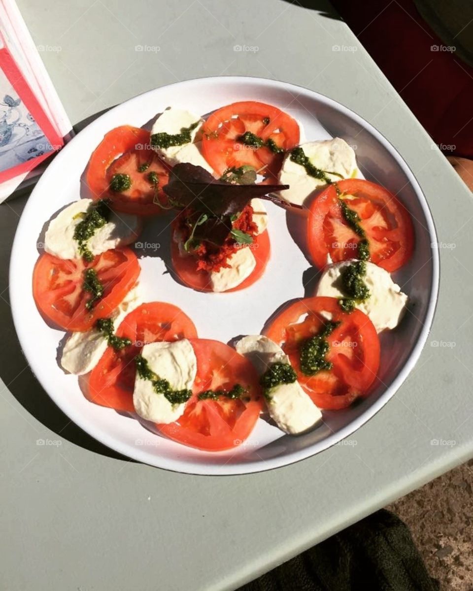 Caprese salad.