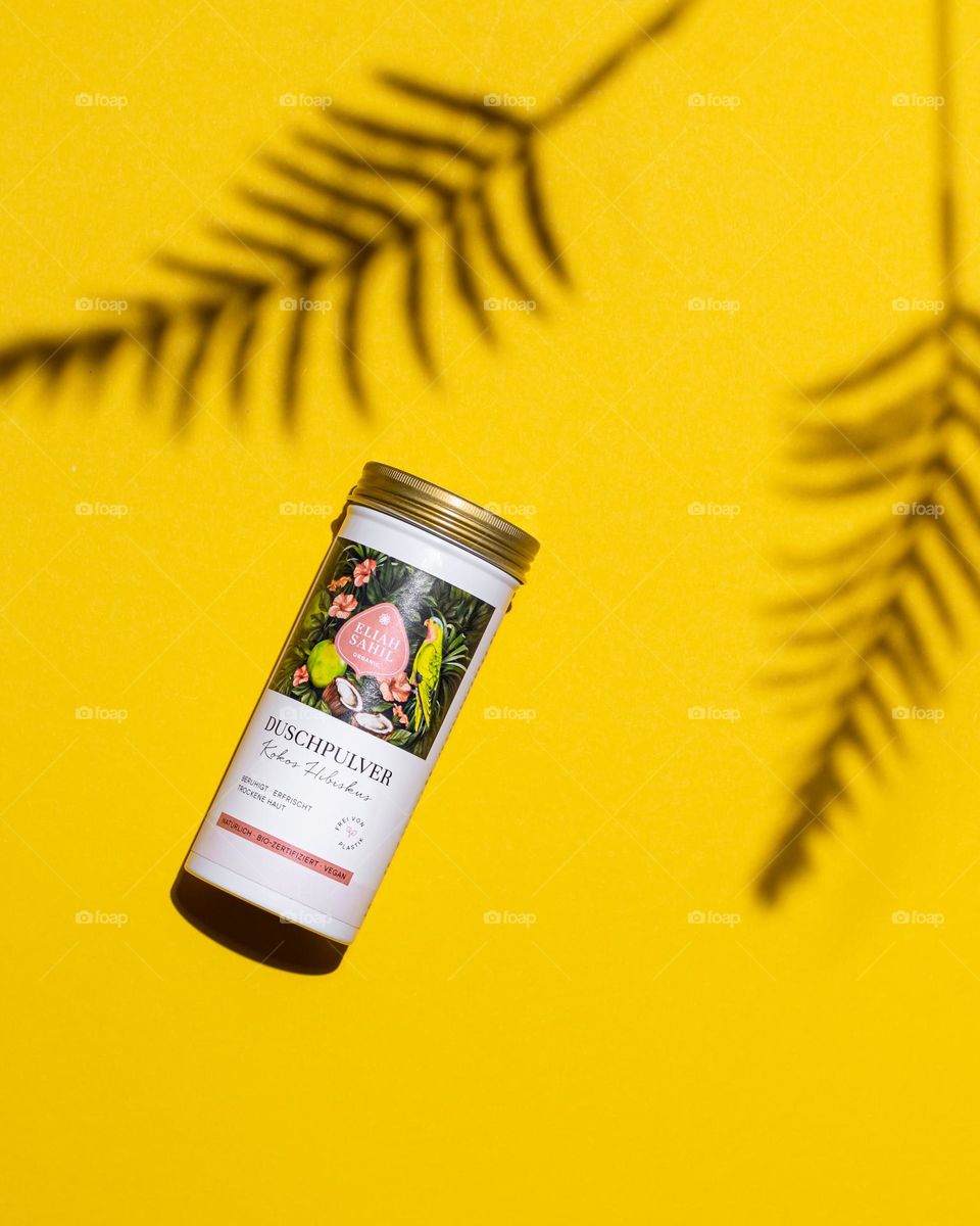 Minimalistic product photography, natural cosmetic