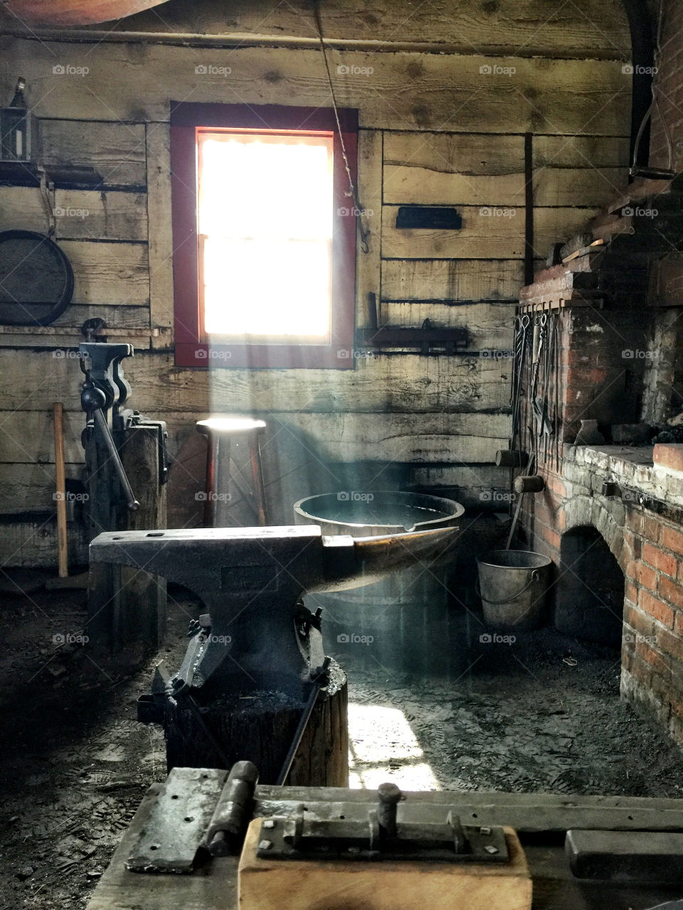 Interior of Blacksmith shop