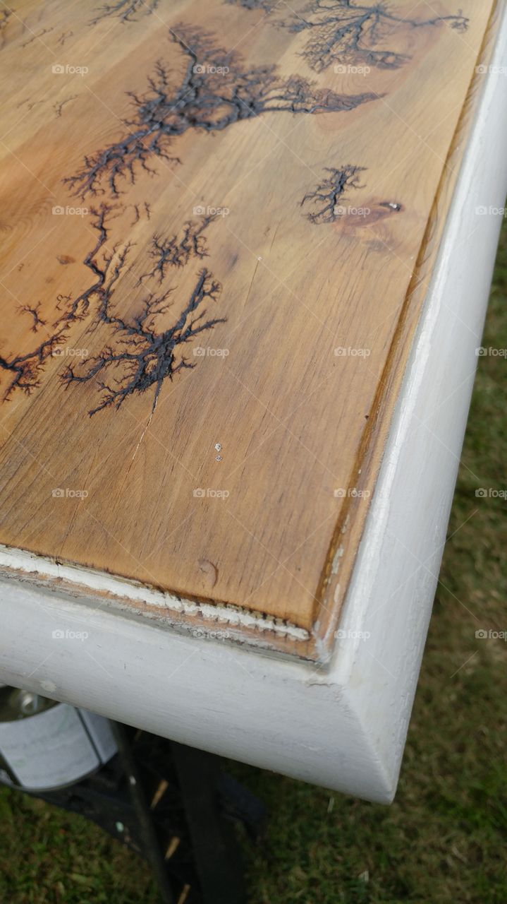 Lichtenberg Figure on Tabletop