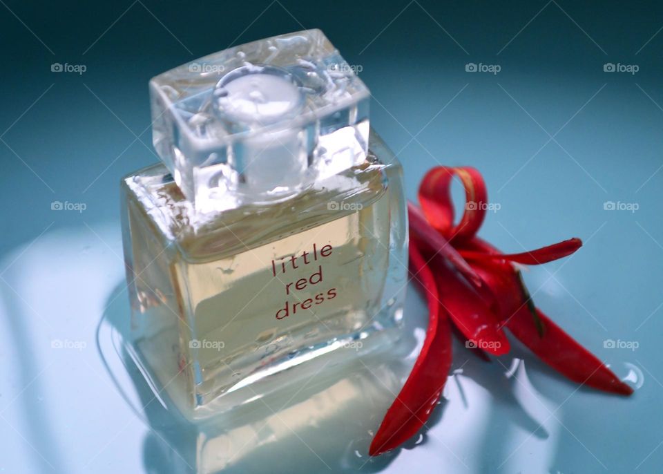 Little red dress perfume display