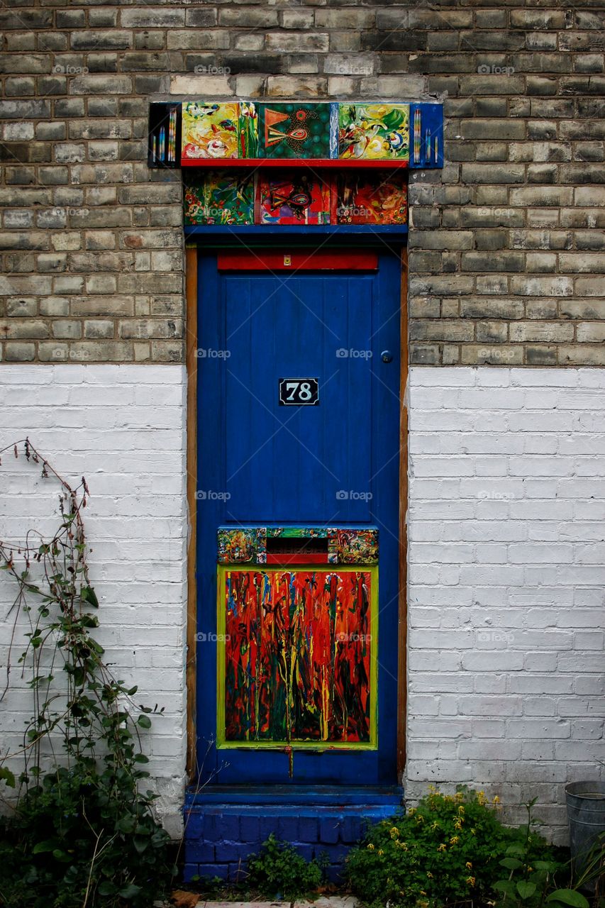 Painted door