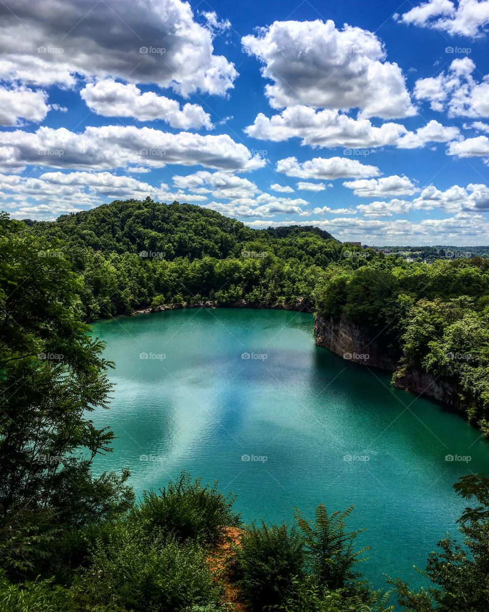 Beautiful quarry looks like paradise 