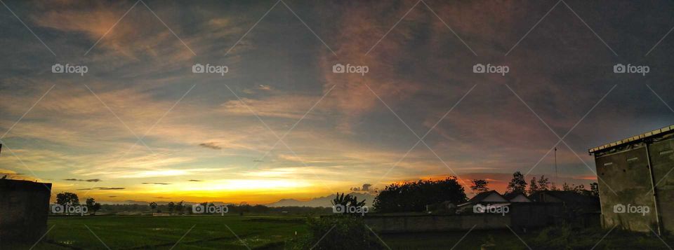 Sunset View. @ Dolopo, East Java, Indonesia.