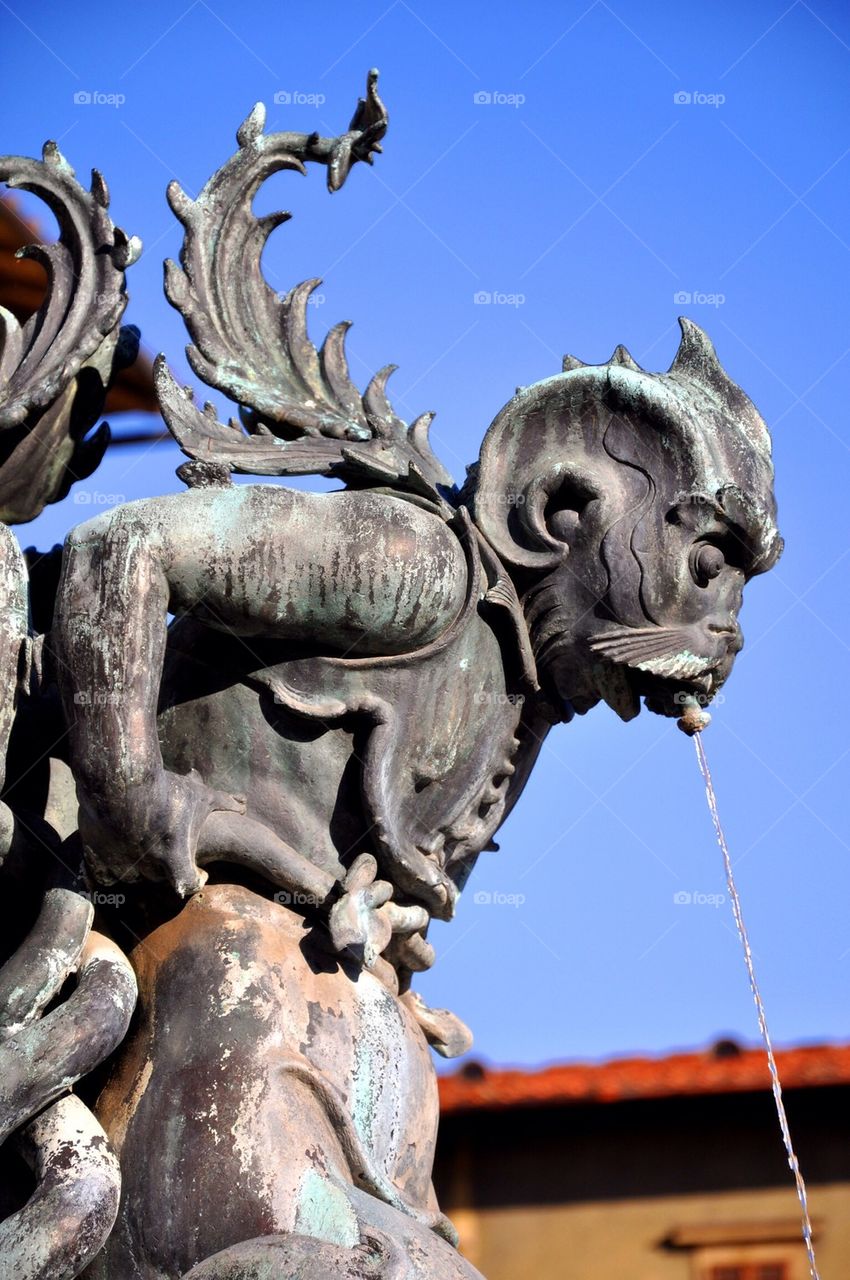 Statue at firenze plaza