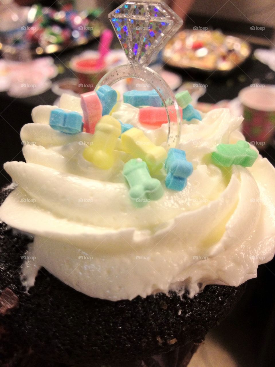 Bachelorette party cupcake