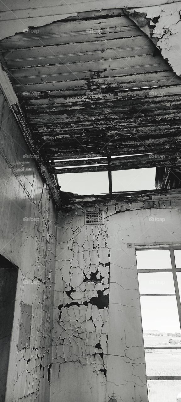 old building , black and white