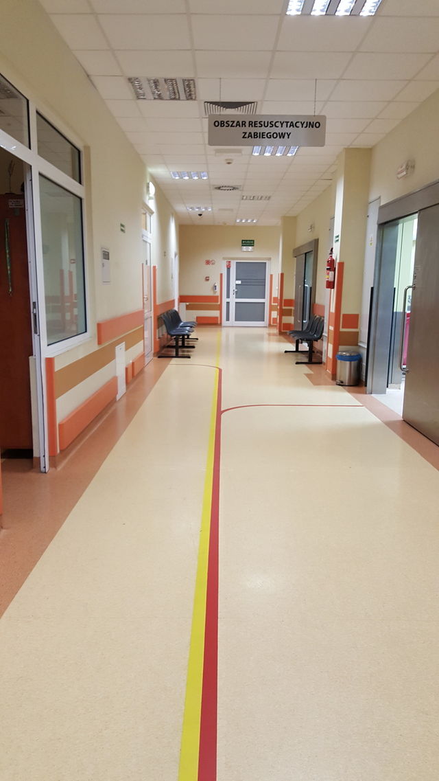 Emergency department corridor