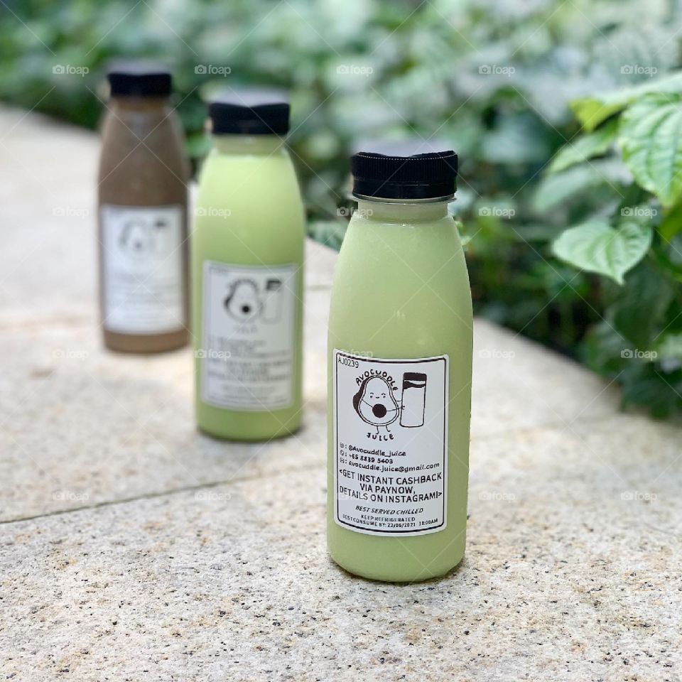 Chilled Avocado juices by the park