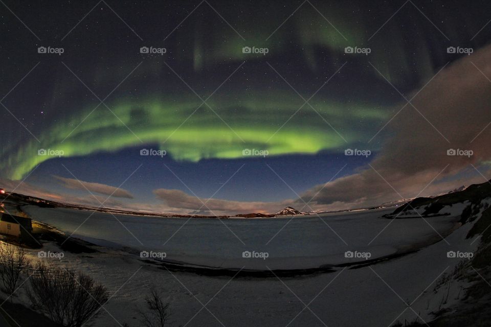 Aurora borealis in iceland