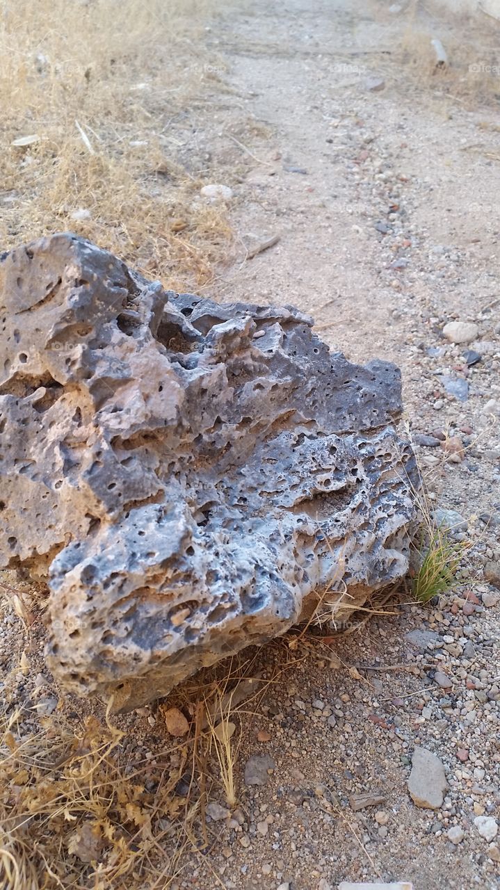 the rock. lava rock found
