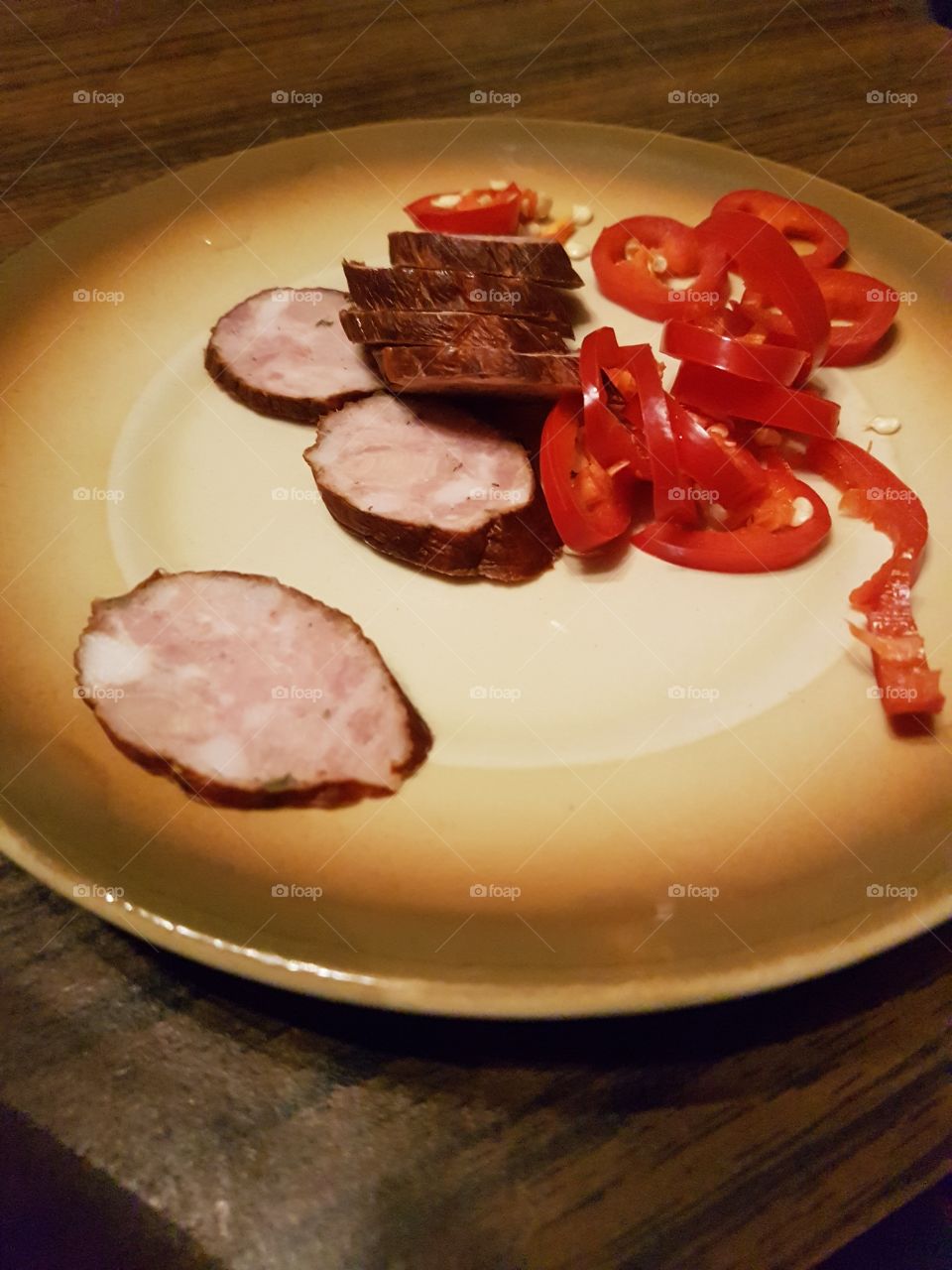 pepper and sausage