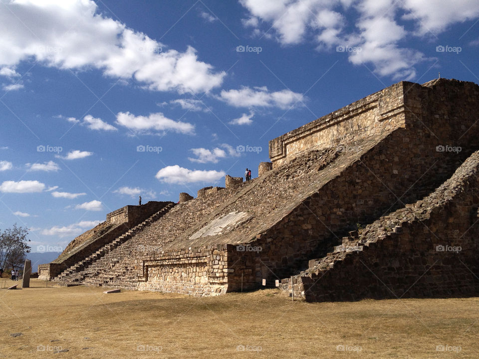 Monte Alban Zapotec ruins. Oaxaca's ancient ruins. Mexico