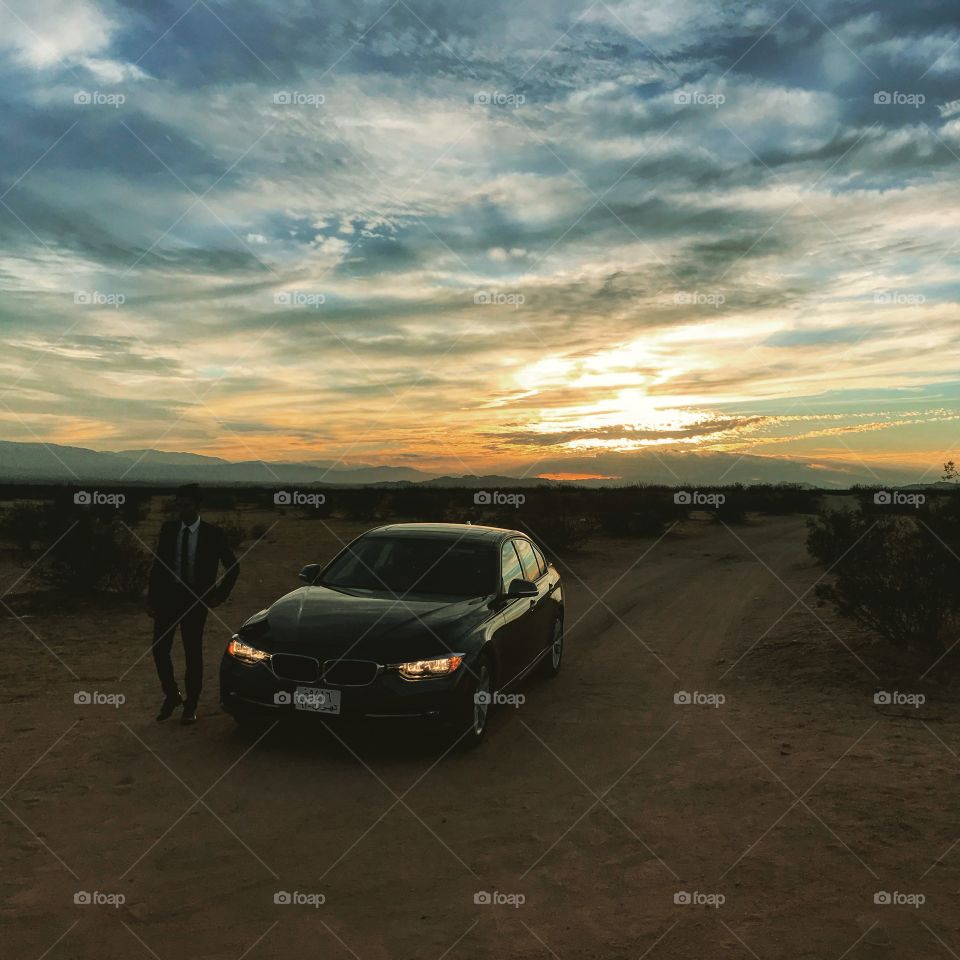 BMW in the desert 